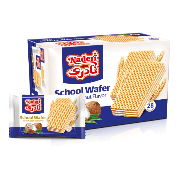 Coconut SCHOOL  Wafers (Pack of 28)