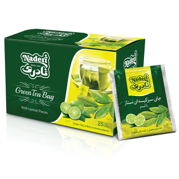 Superior Green Tea Bags with Lemon